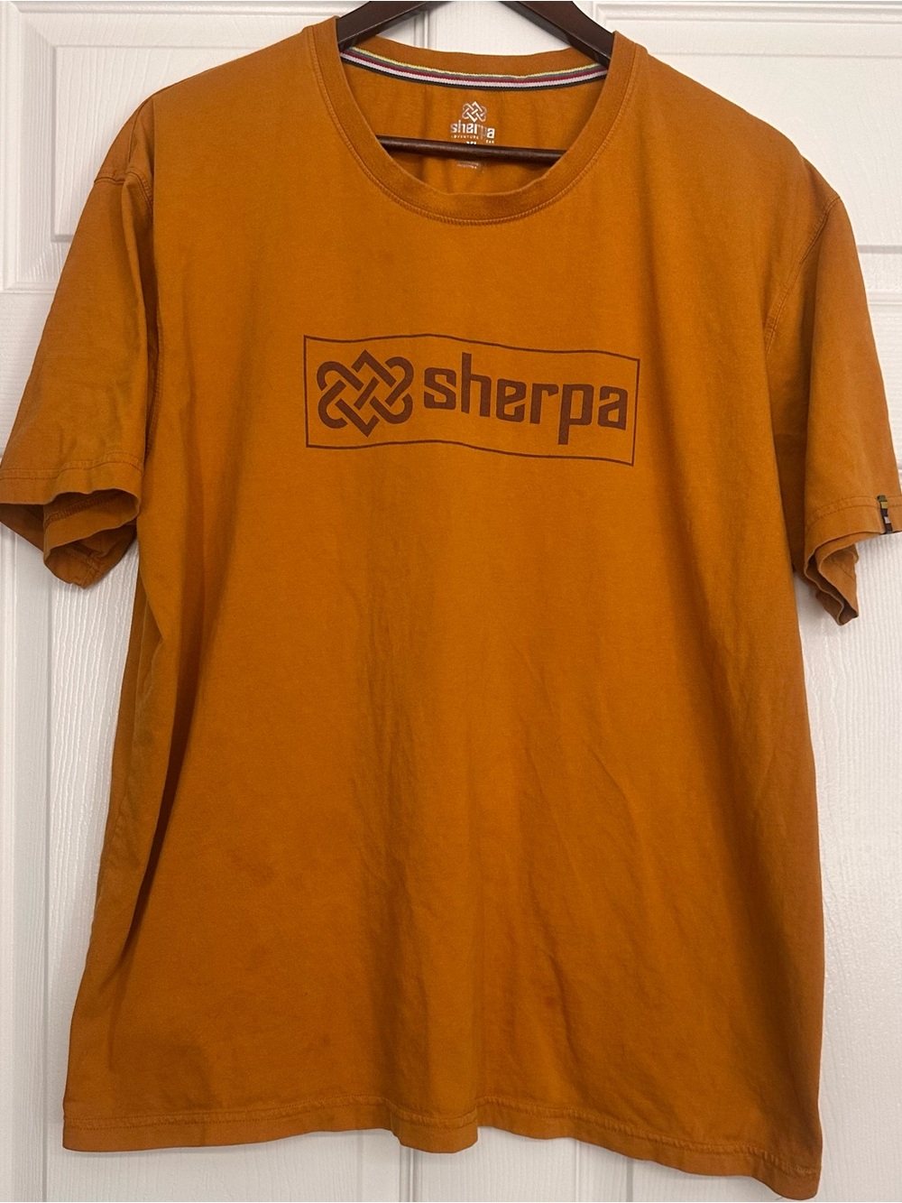 Sherpa Men's Short-Sleeve Logo T-Shirt in Gold